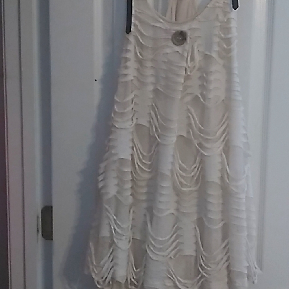 Super fun and cute Dress, Size small, cream, off white
